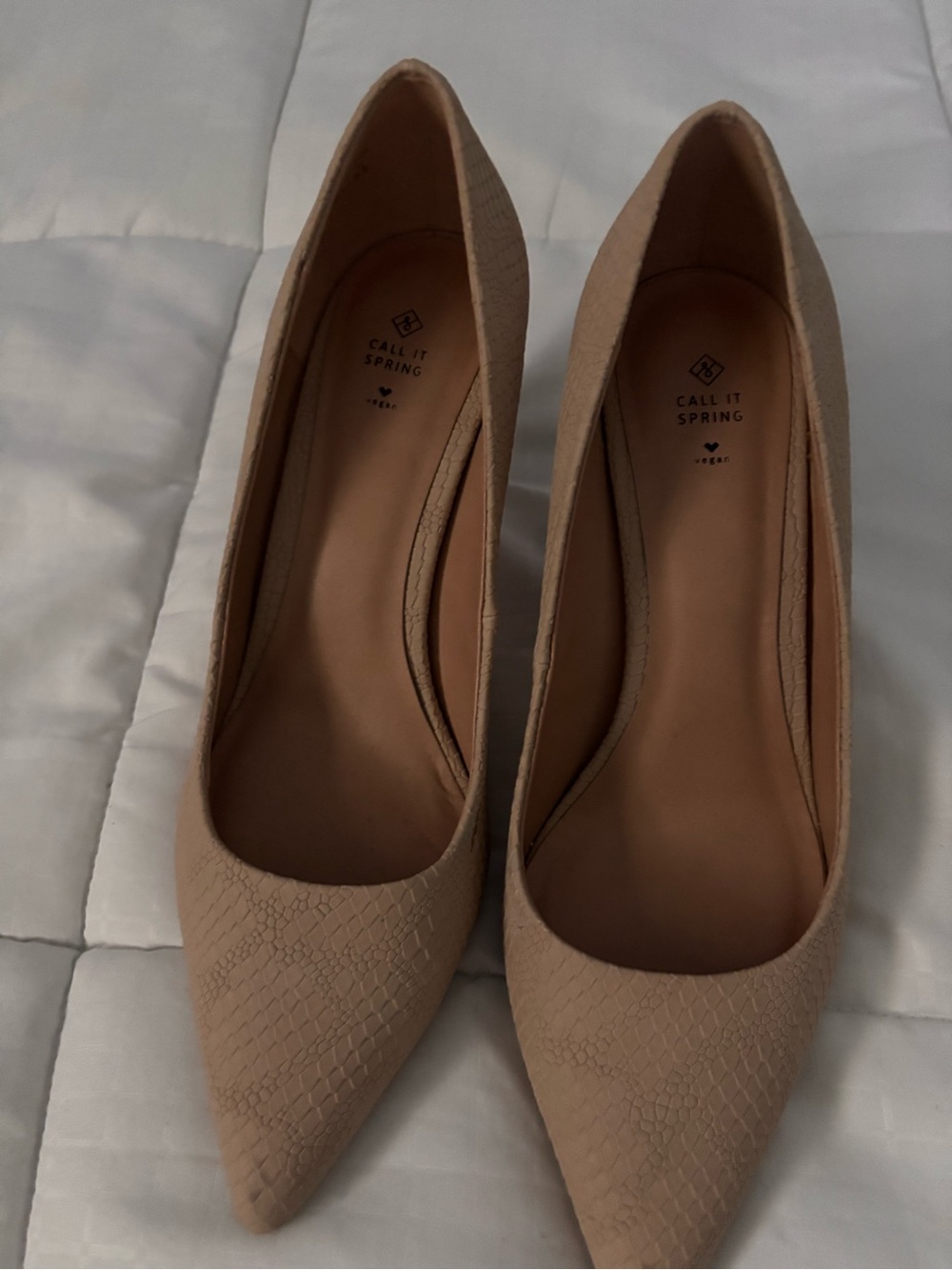 Call It Spring Beige Pointed-Toe Pumps - Picture 2 of 10